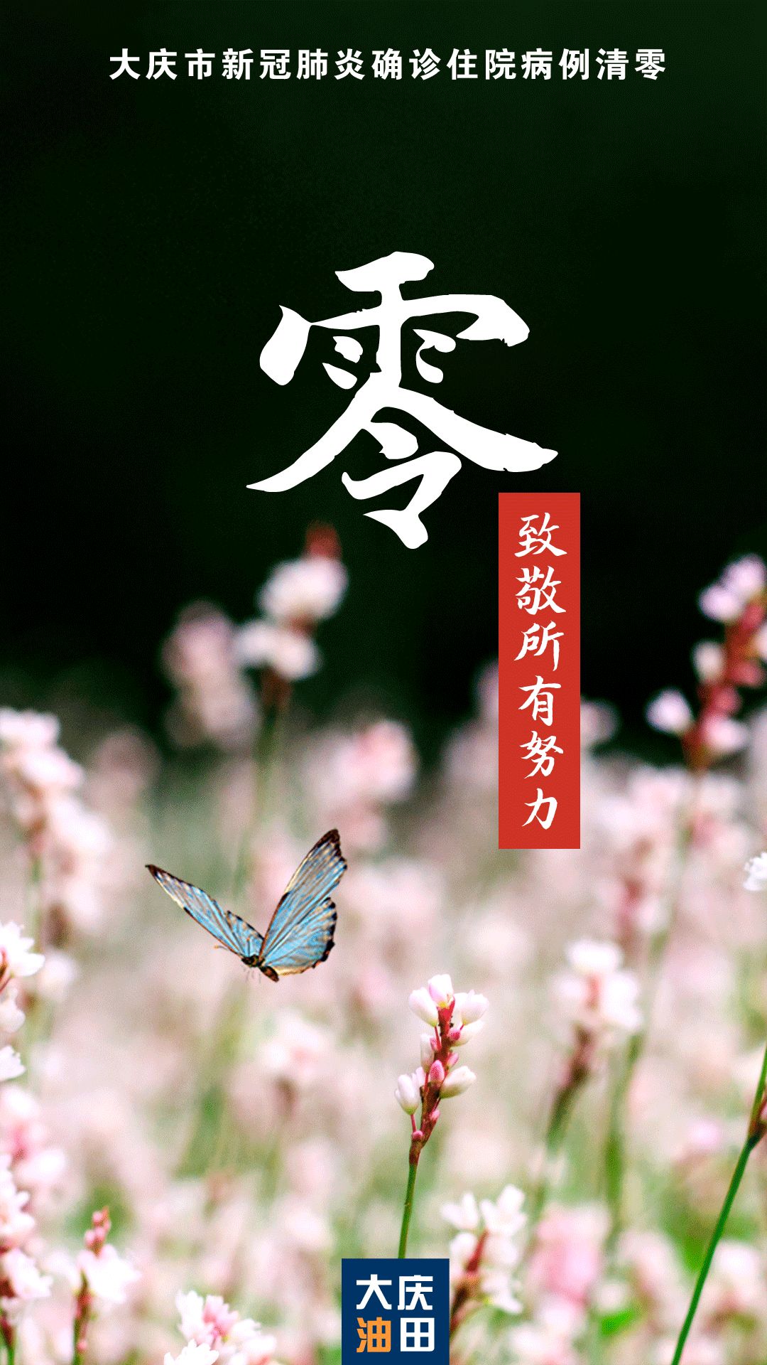 终于等到这一天大庆清零