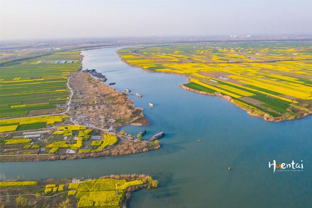 实拍南京最堵的大桥连接江苏和安徽服务区内春色满园