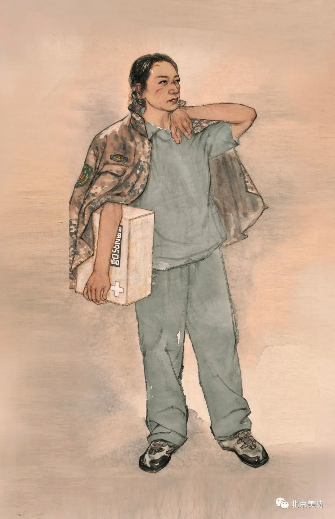 不负苍生黄华三画说抗疫英雄