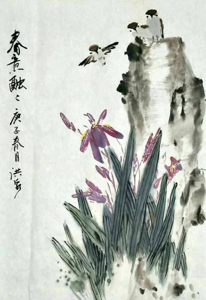 著名花鸟画家翟洪泉老师艺术作品欣赏