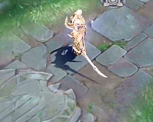 玩家自制铠皇皮肤手握妖紫色宝刀一身金衣贵气十足