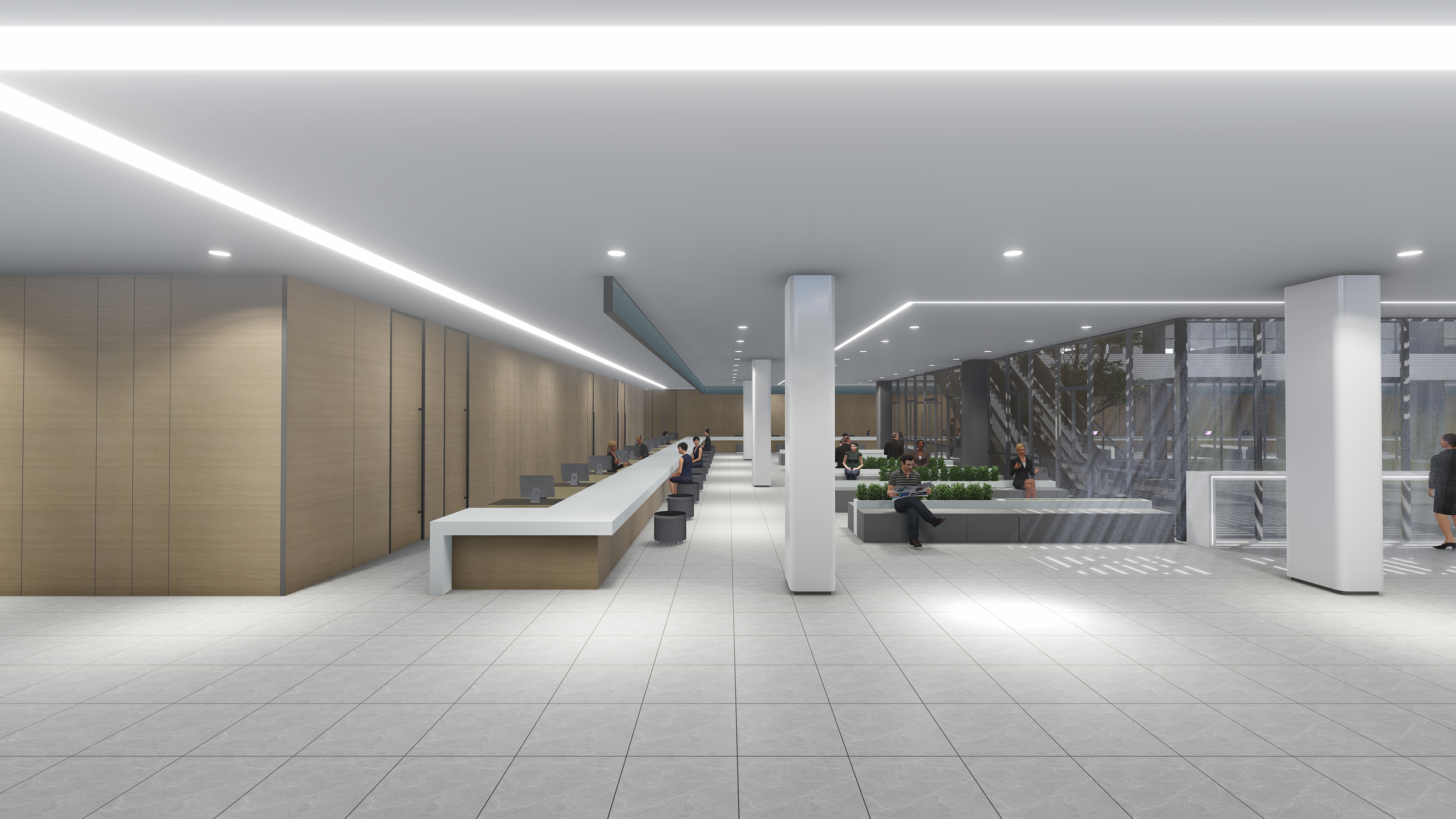 东莞服务中心建筑室内设计