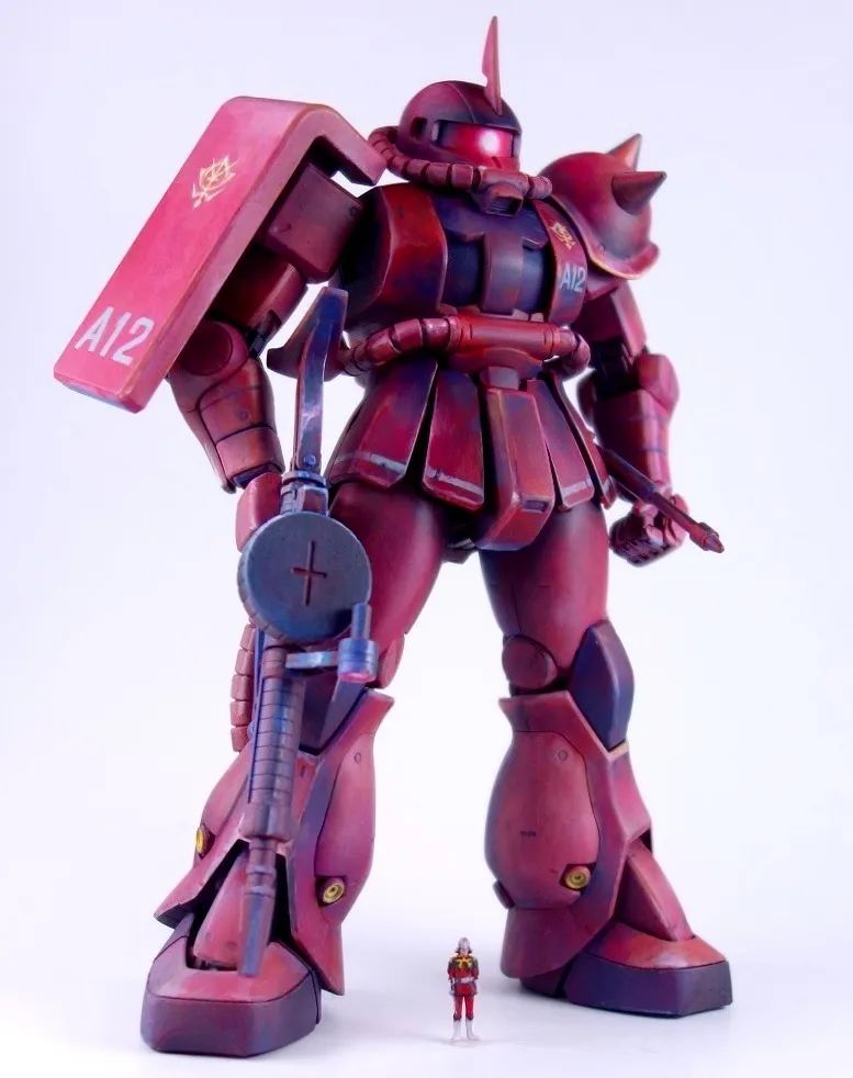 手绘风格涂装,"旧"化夏亚专用扎古2