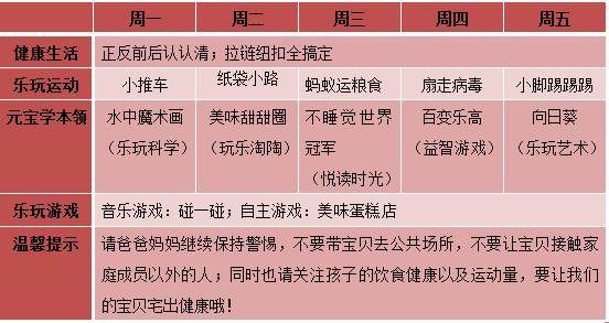 樂玩成長不停歇元寶假期親子活動家園共育版