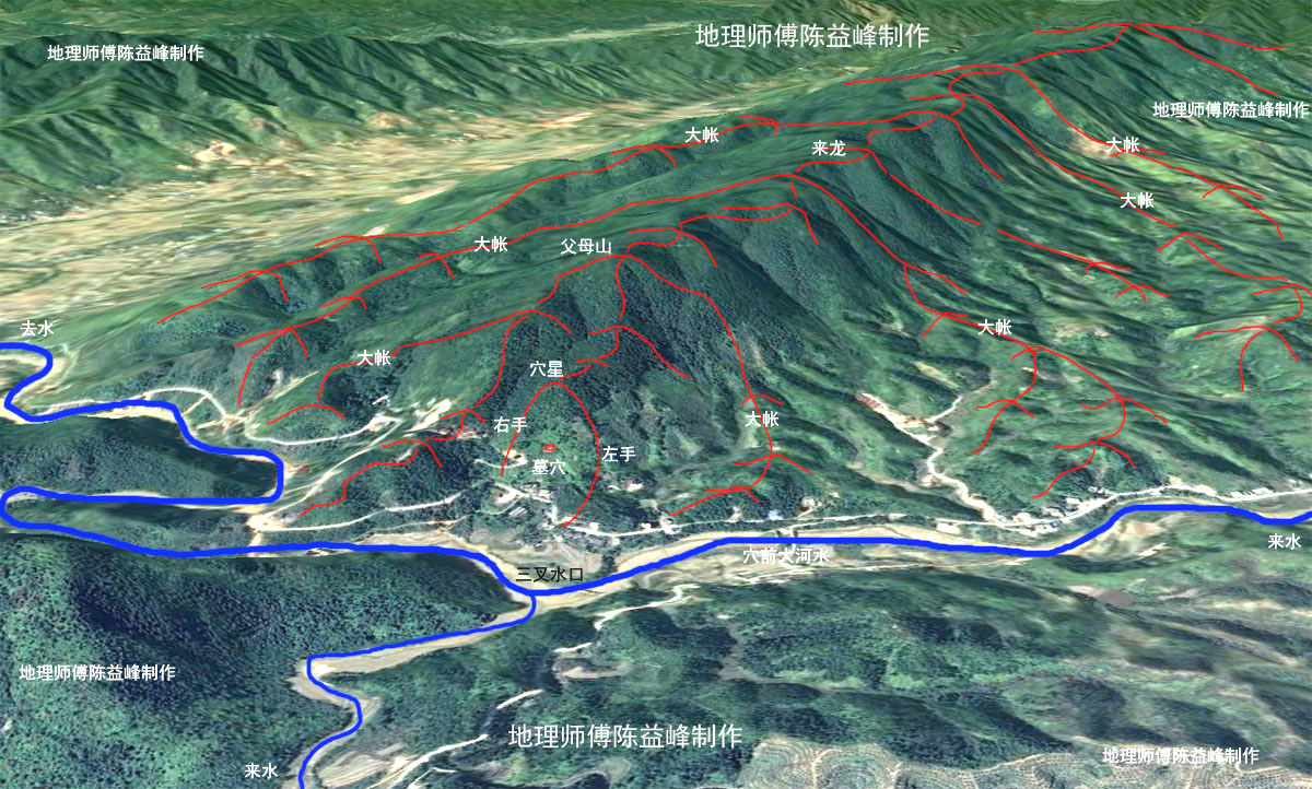 陈益峰风吹罗带穴在同心结上