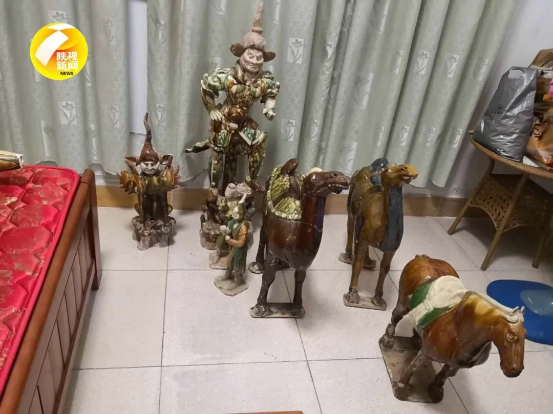 陕西破获特大倒卖文物案!共追缴文物356件,其中一级文物唐三彩3件