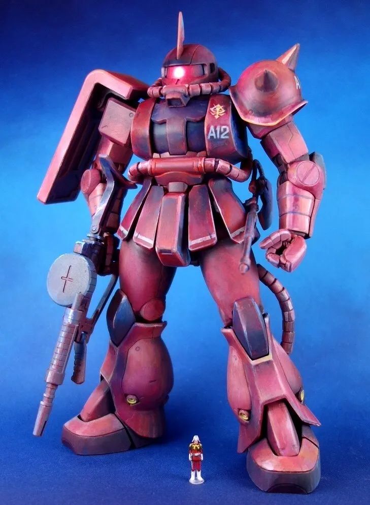 手绘风格涂装,"旧"化夏亚专用扎古2