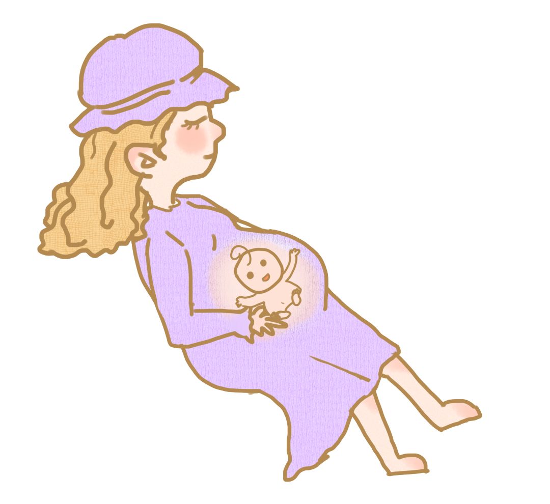 孕妇肚子卡通照片图片