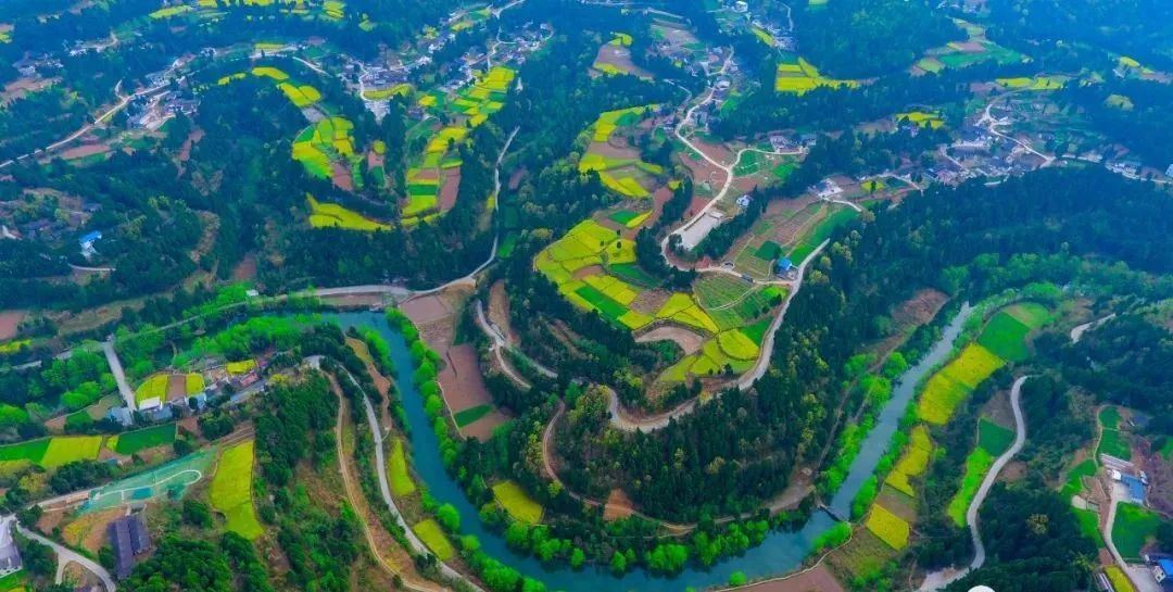 阆中杨家河看得见山望得见水记得住乡愁