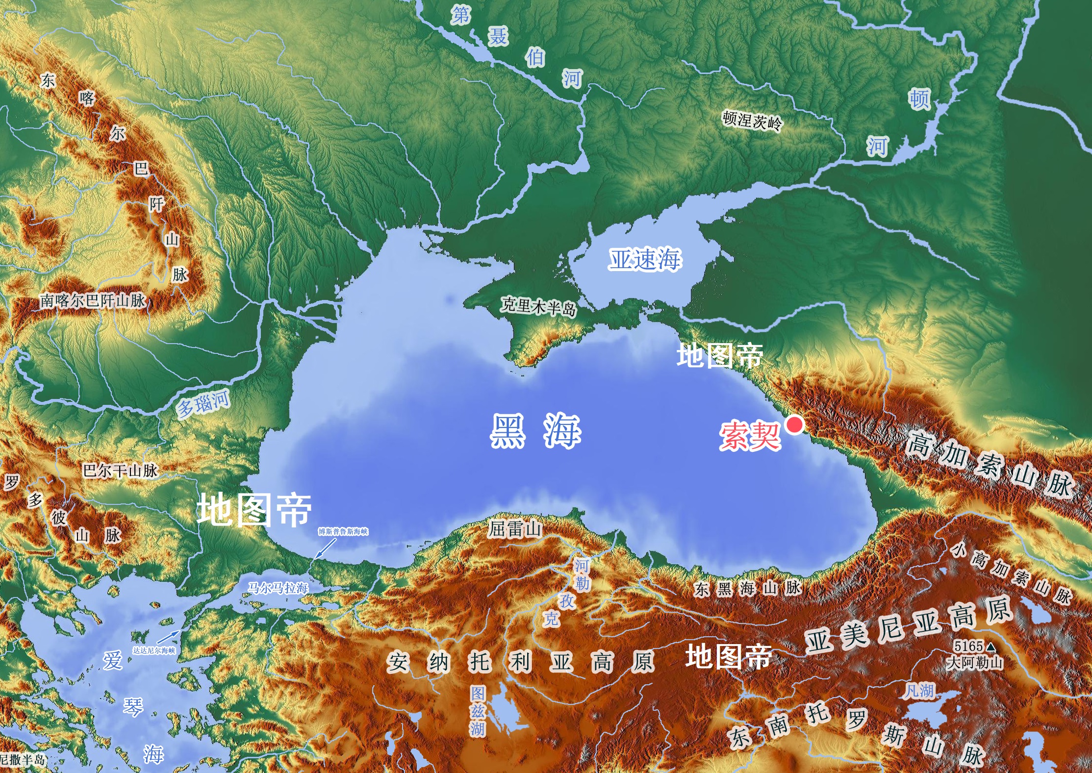 黑海出海口在哪里图片
