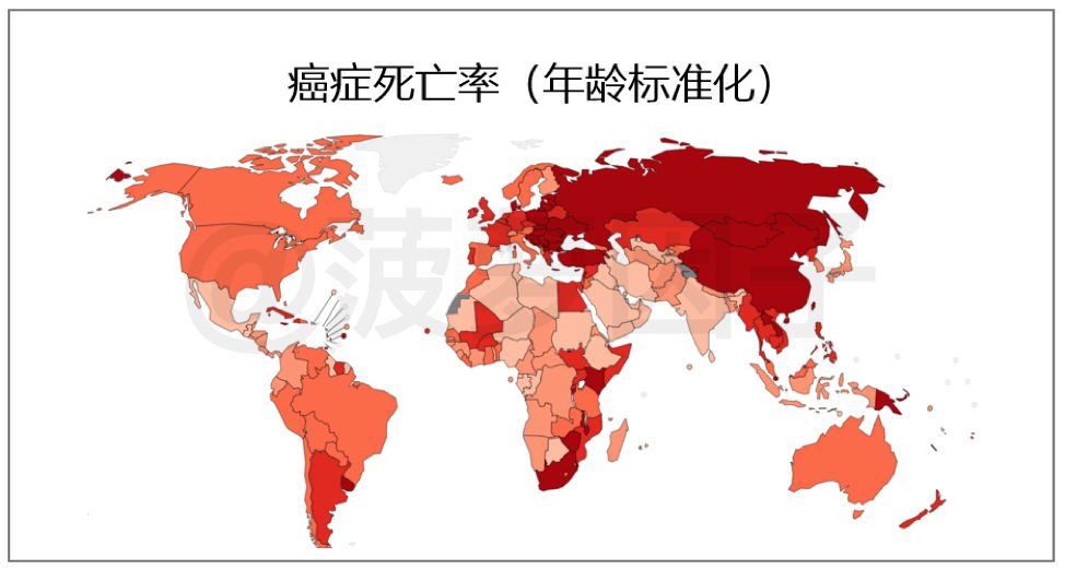 日本的年龄标准化癌症死亡率,排到了世界第112位!