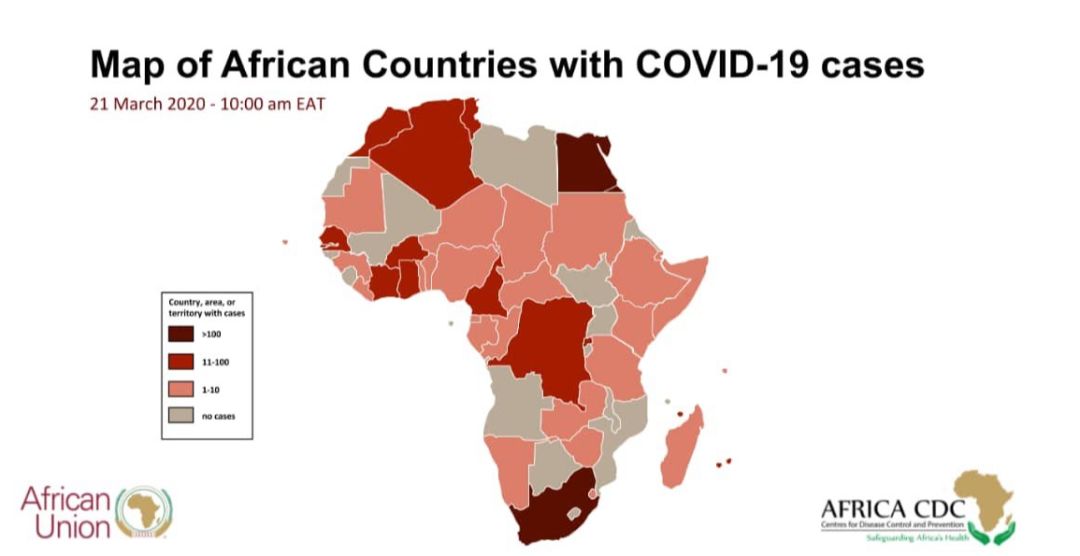 非洲地区十大国家新冠肺炎疫情风险