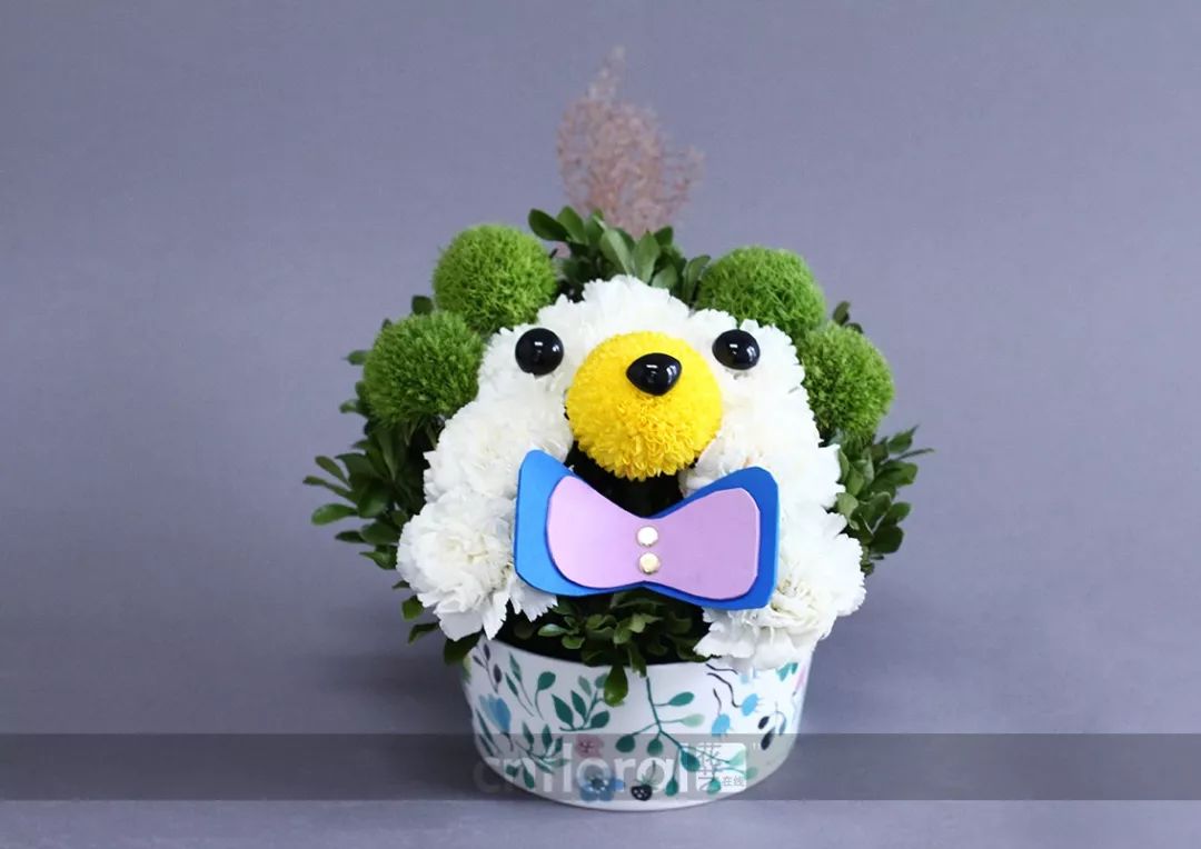 视频学做少儿花艺一秒搞定熊孩子