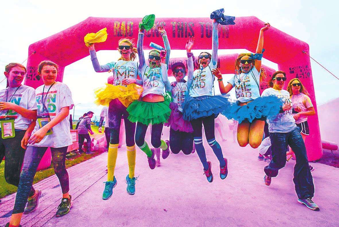 跑步彩粉狂欢party最好玩的澳门团建在这里