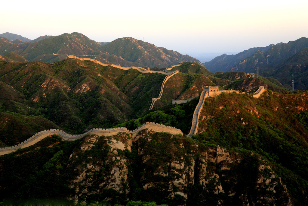 盛世祖国,壮美河山,八达岭长城风景如画