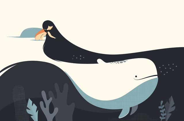 创意插画设计欣赏思维的绽放