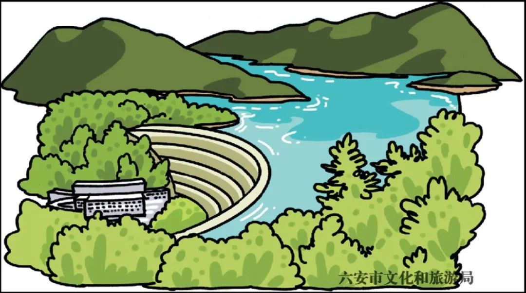 新中国治理淮河水患的枢纽工程4a 响洪甸水库今天,我们就继续领略手绘