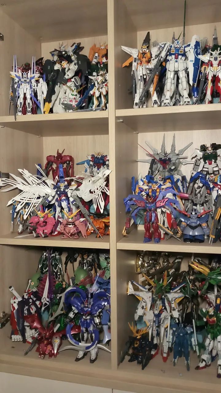 【新手村】妹子爆柜,就问大伙服不服_高达模型