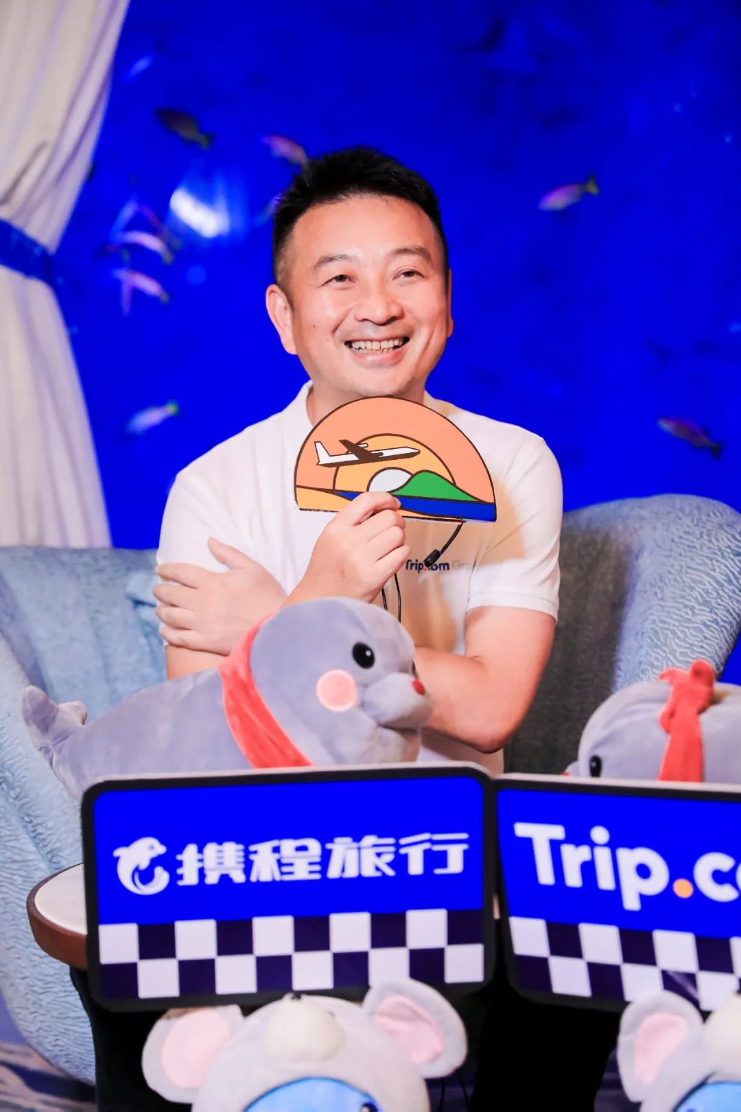 梁建章直播现场