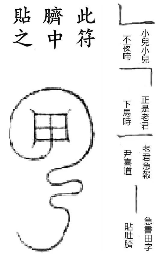 夜哭郎是怎么回事浅析道经中的禁小儿夜啼田字符