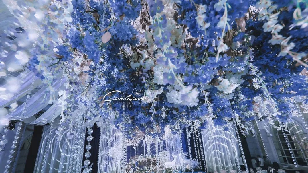 原创一场梦幻迷离的蓝紫色婚礼描绘着属于你和我的爱情花园