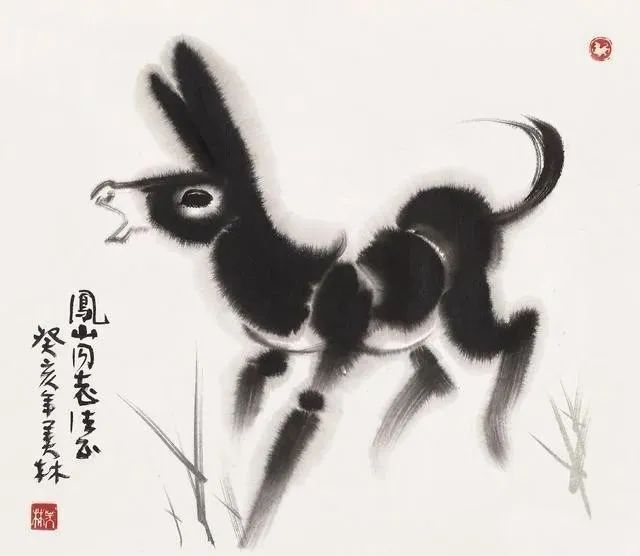韩美林画驴,看看有多可爱!