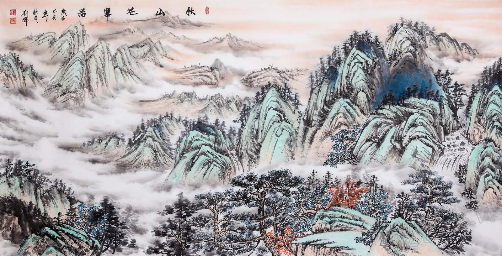如此优美的山水画佳作 画家刘辉一笔一笔绘制 不容错过