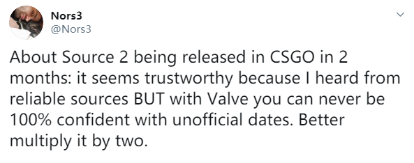 CSGO两月内迎来起源2引擎?真的有希望!