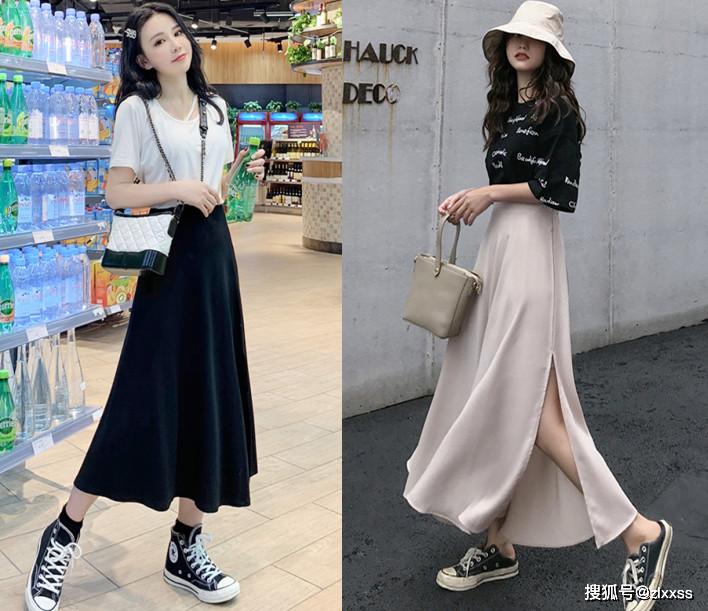 今春大热的"半身裙 运动鞋"火了!出行轻松又自在,魅力值满格