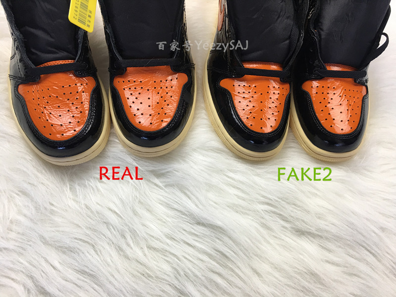 aj1猪油扣碎开箱真假对比评测