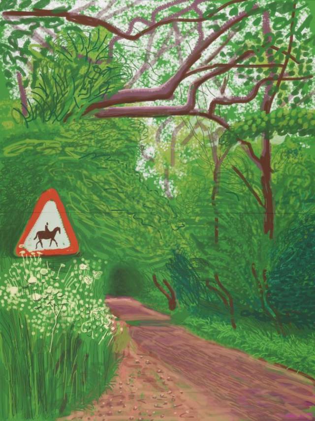 82岁大卫霍克尼为疫情创作:记住,病毒不能取消春天