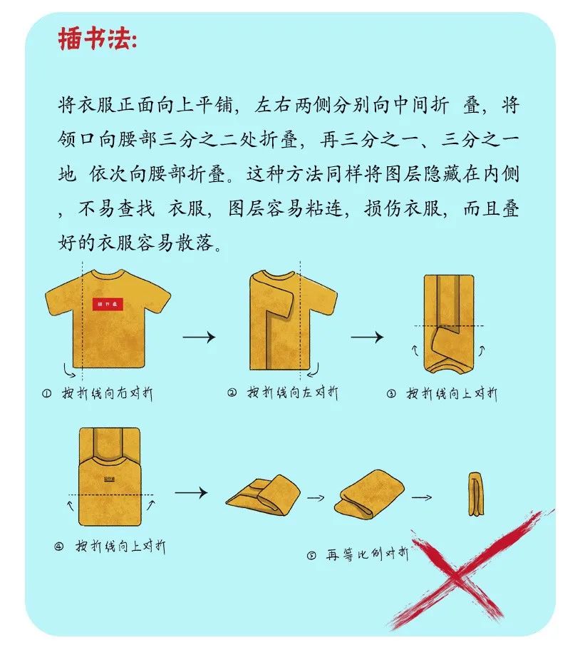 叠衣服技巧图解简单图片