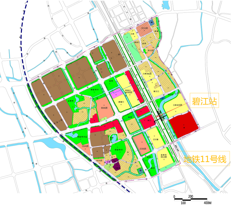 8宗宅地地鐵11號線北滘碧江站tod周邊最新規劃出爐