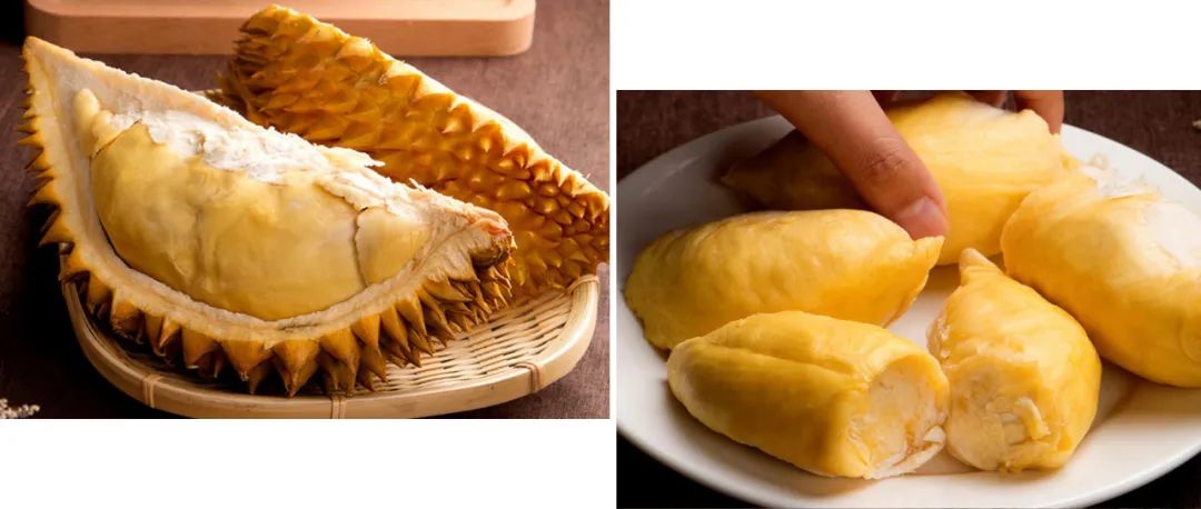 ▍新鲜进口猫山王金枕甲仑榴莲,一口咬下去,软绵如雪糕,入口即化,香味