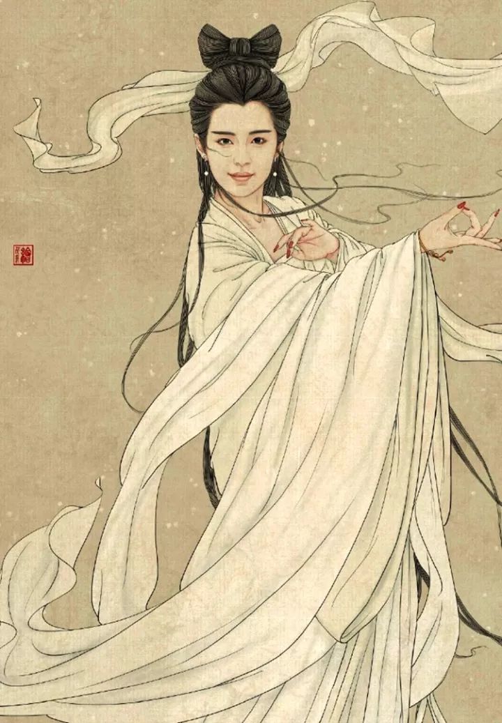 又挖到一位宝藏画家画的每一位古风人物比真人还要入木三分