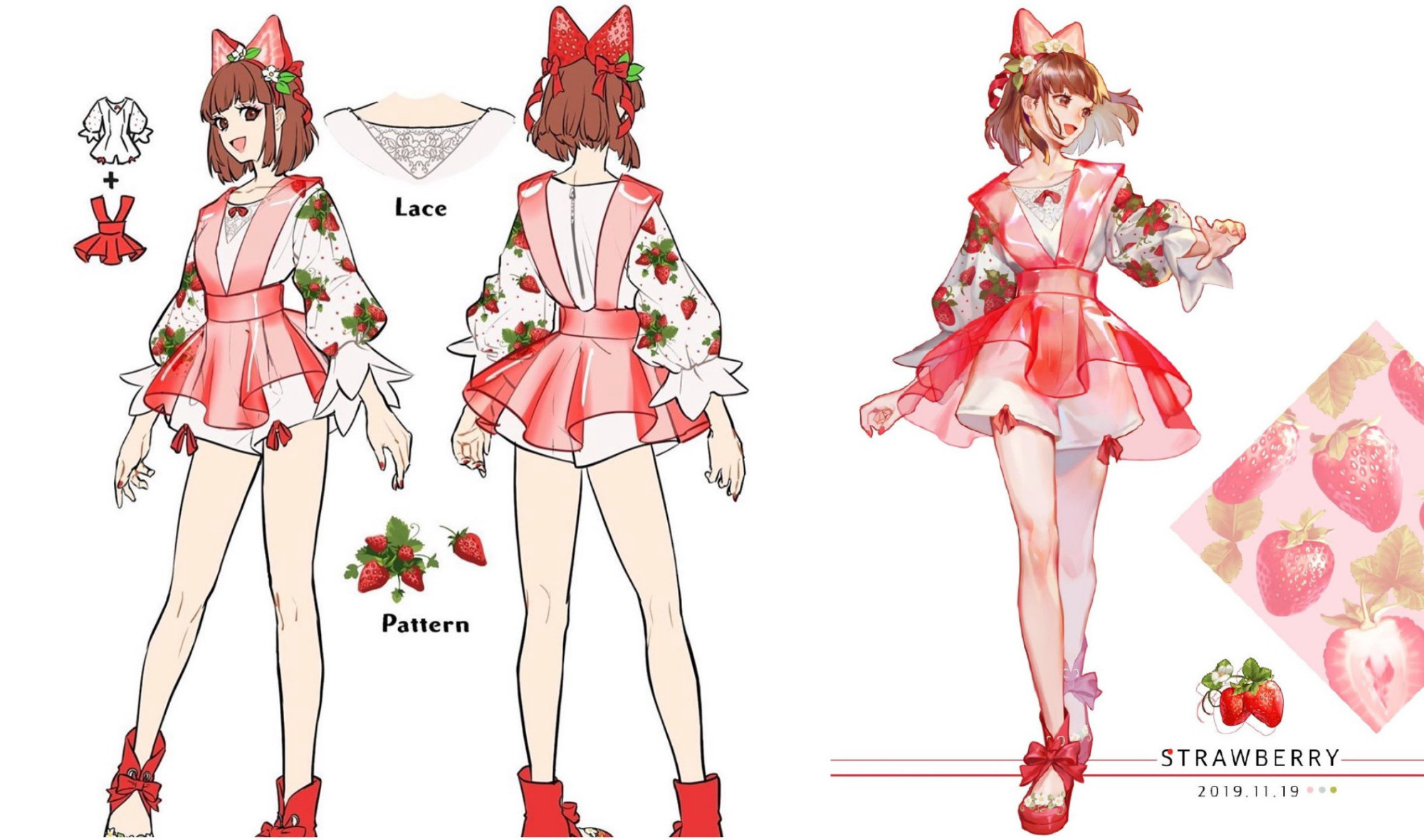 食物拟人娘化超惊艳想一口吃掉蛋糕妹子带刺玫瑰美人太a了