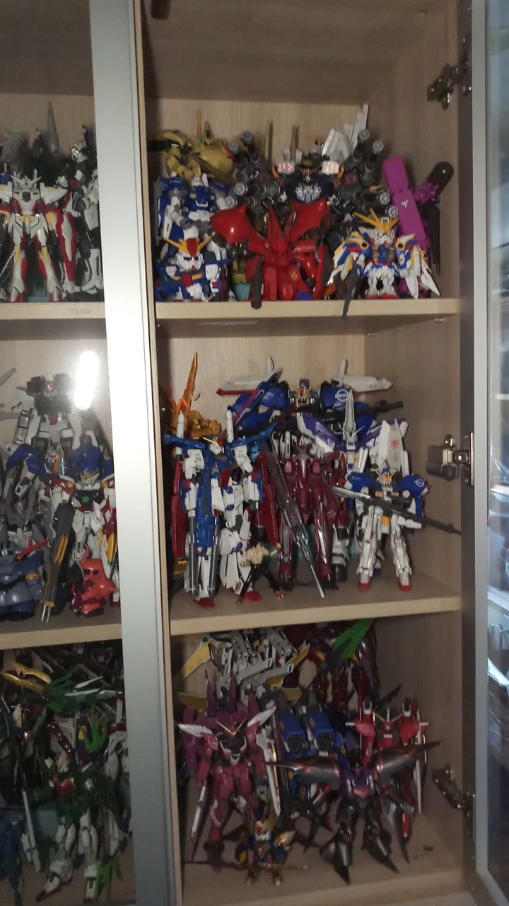 【新手村】妹子爆柜,就问大伙服不服_高达模型