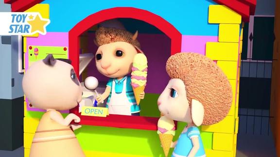 小羊多利和她的朋友们警察焦恩的巡逻犬警犬儿童动画