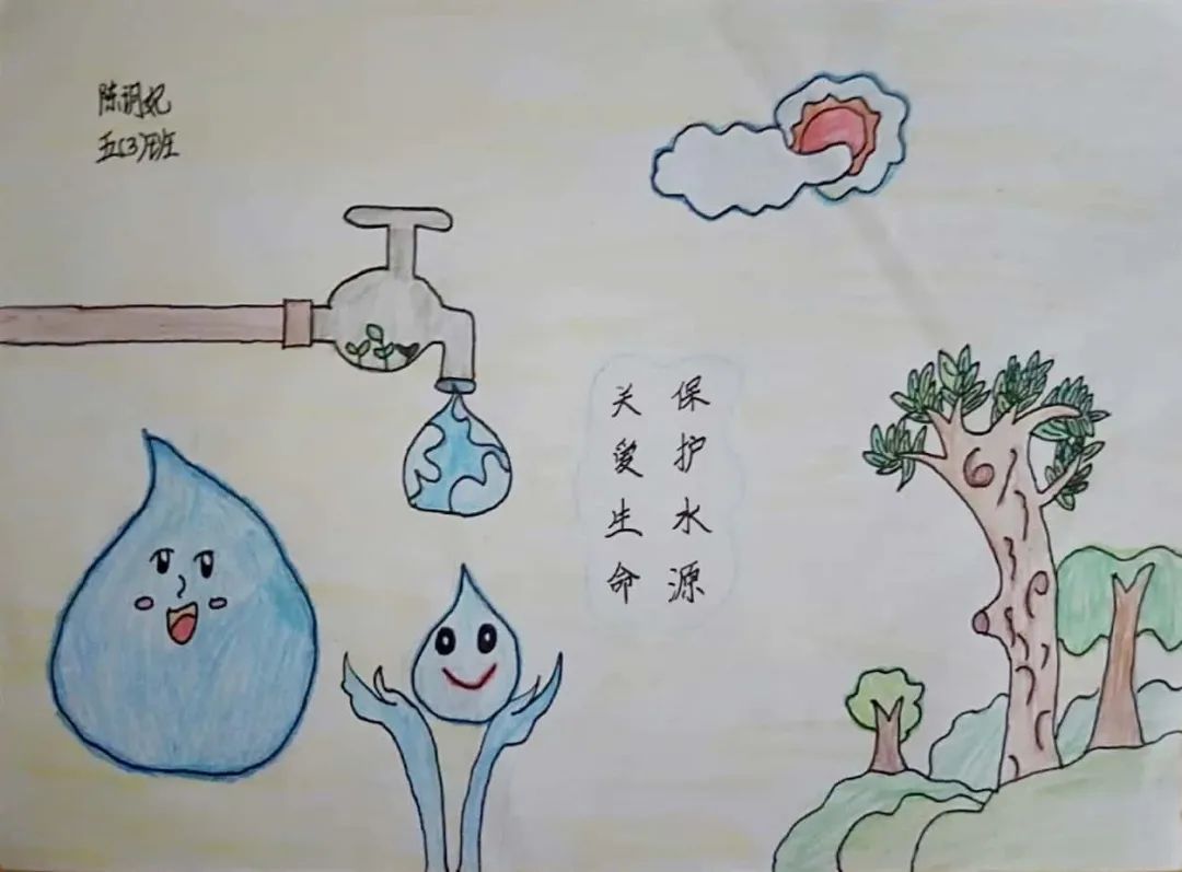 節約每滴清水擁有美好明天湧口小學五3班世界節水日主題活動