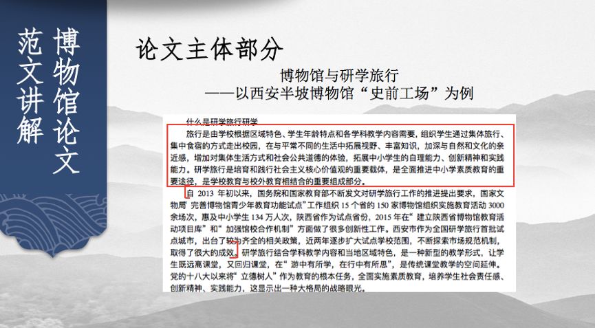 《论文进行时》是六年级博物馆"独家"课程.