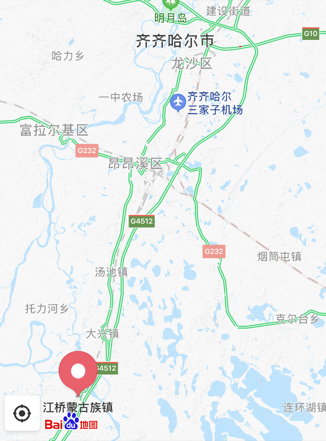 江桥,指的是黑龙江省泰来县江桥蒙古族镇,而不是上海嘉定区的江桥镇.