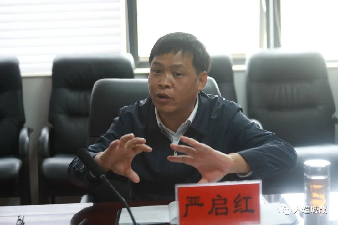 大理市城市改造提升工作汇报ppt后,罗永斌书记和严启红代市长对奋战在