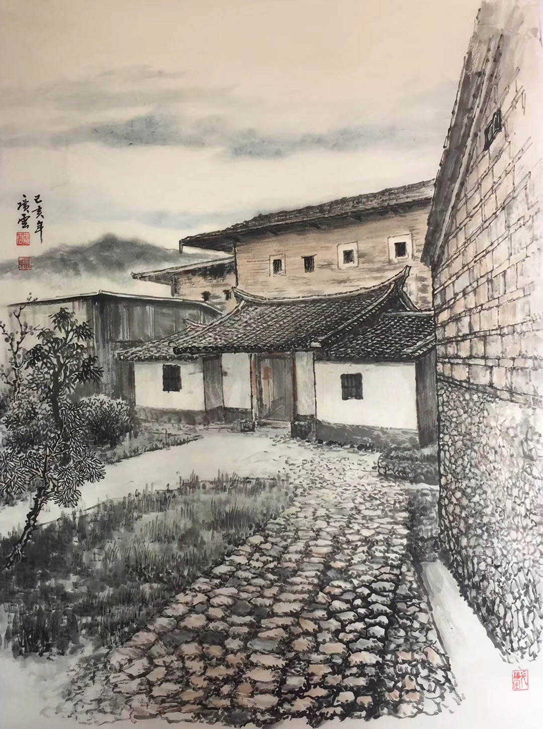 土楼山水画家庄广云