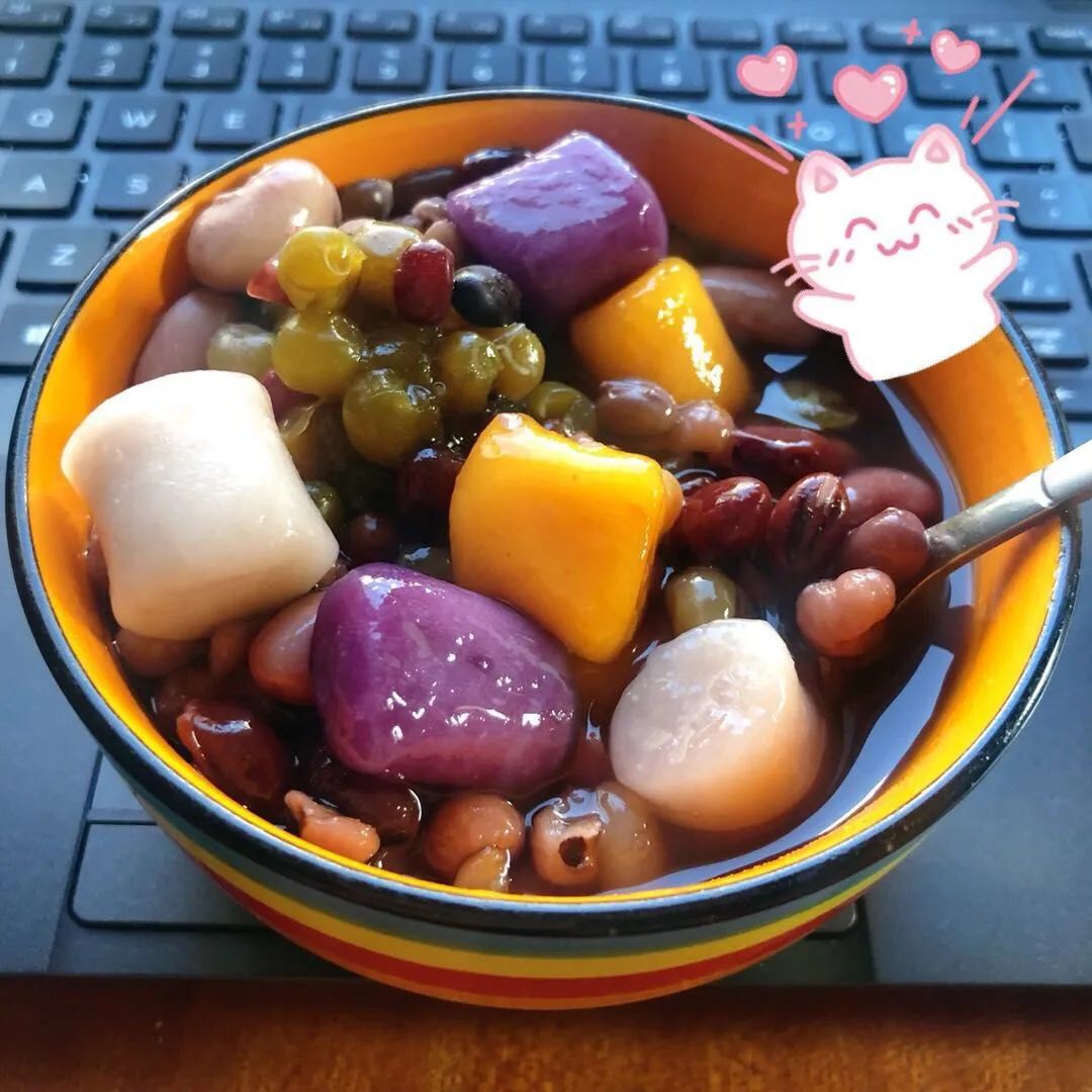 vlog超q的春天是红豆芋圆啊