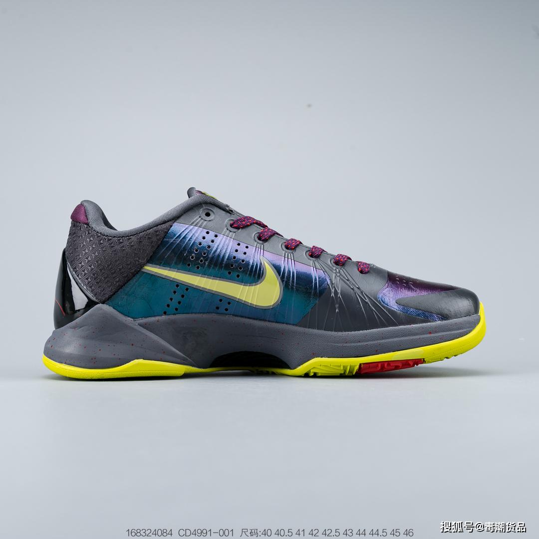 科比系列球鞋zoomkobe5暗黑小丑配色开箱测评