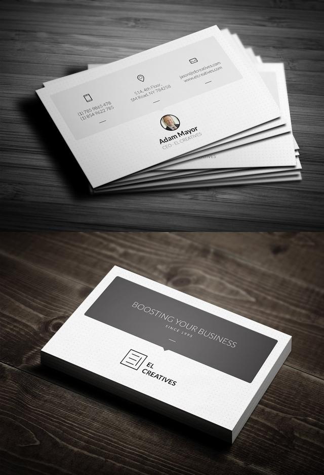 商务名片设计欣赏个人形象的代言