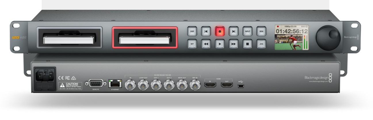 bmdhyperdeckstudio采用高速固态硬盘的专业广播级录机