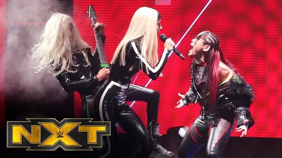 wwenxt532紫雷的新出场好燃另类女歌手poppy现场为她唱主题曲