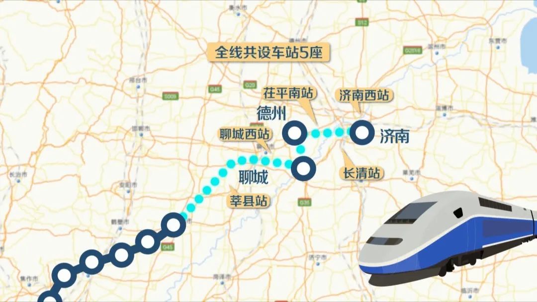 郑济高铁山东段线路图图片