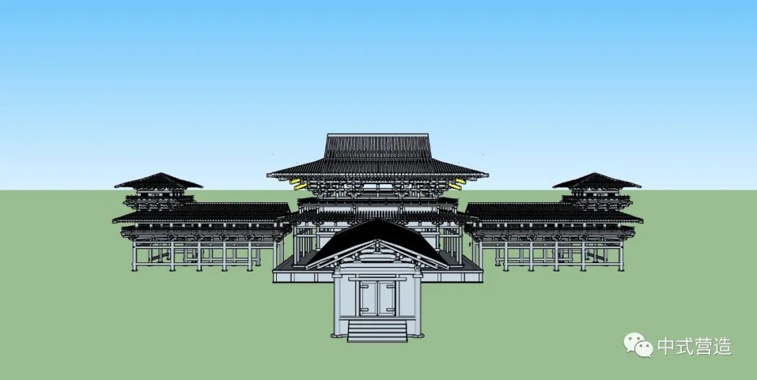 模型图片来源:feizeyu平等院凤凰堂(hoodo pavilion of the byodo-in